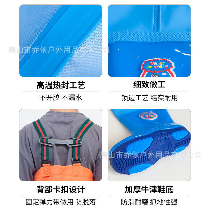 Children play water clothes play sand play water artifact kindergarten toys children's water pants beach toys waterproof anti-dirty clothes