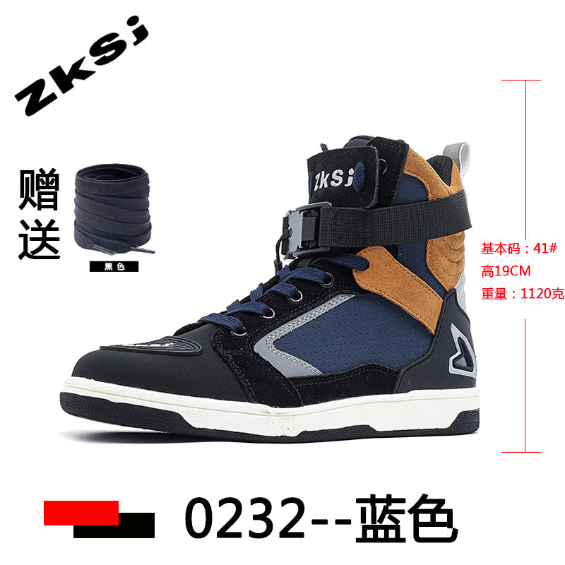 Cross-border motorcycle riding shoes motorcycle boots four seasons breathable anti-fall knight equipment road racing shoes parkour shoes four seasons