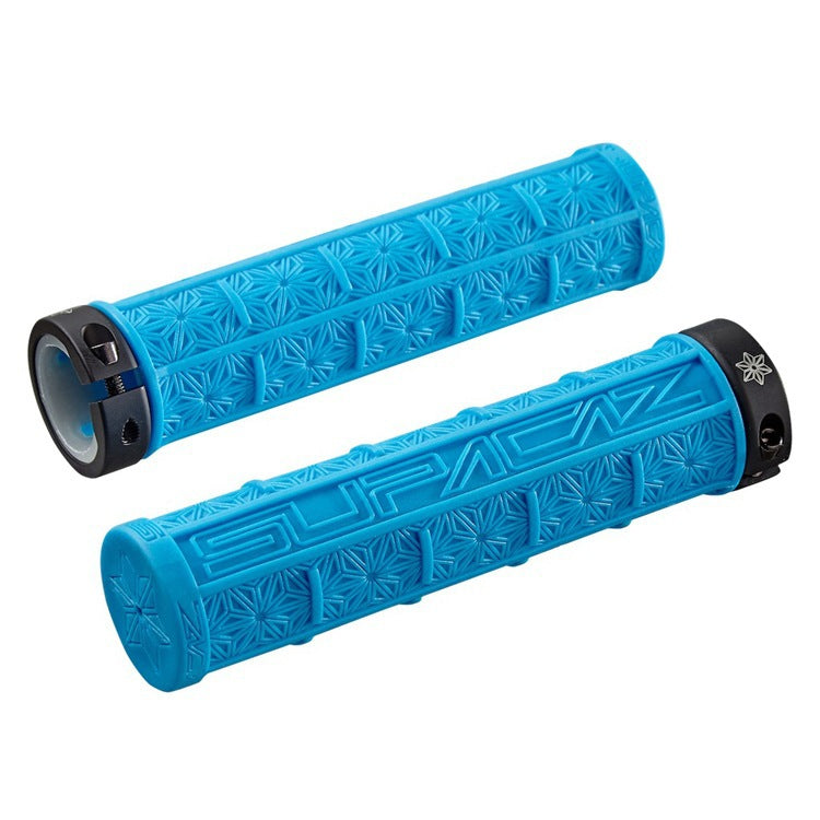 Cross-border wholesale Supacaz chrysanthemum handle set mountain bike silicone handle set off-road single lock shock-absorbing non-slip handle
