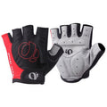 Wholesale one-word rice half-finger gloves bicycle road bike bicycle shockproof gloves cycling silicone short finger gloves