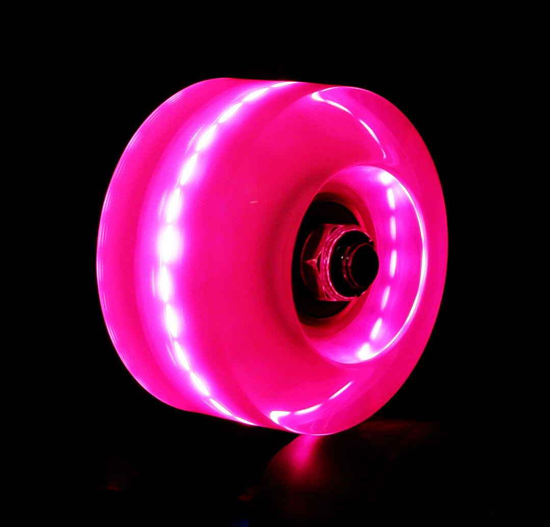 Double-row roller skates luminous wheel four-wheel skates skateboard universal transparent flash wheel skating rink roller skate wheel