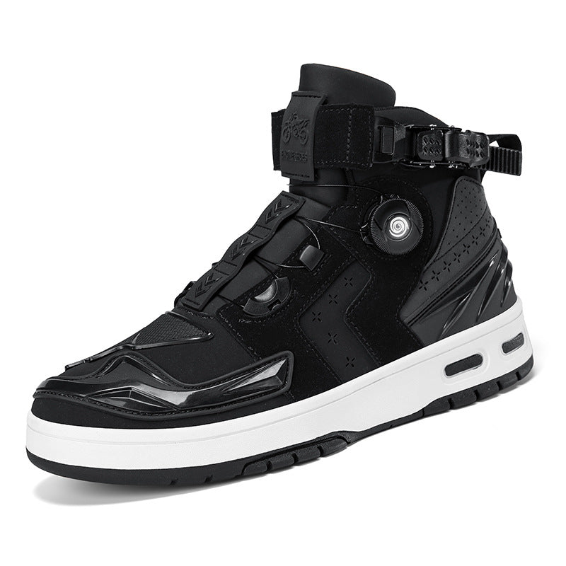 Cross-Border Supply Men's Motorcycle Shoes Large Size Motorcycle Riding Shoes Men's Rider Four-Season Sneakers Motorcycle Travel Equipment