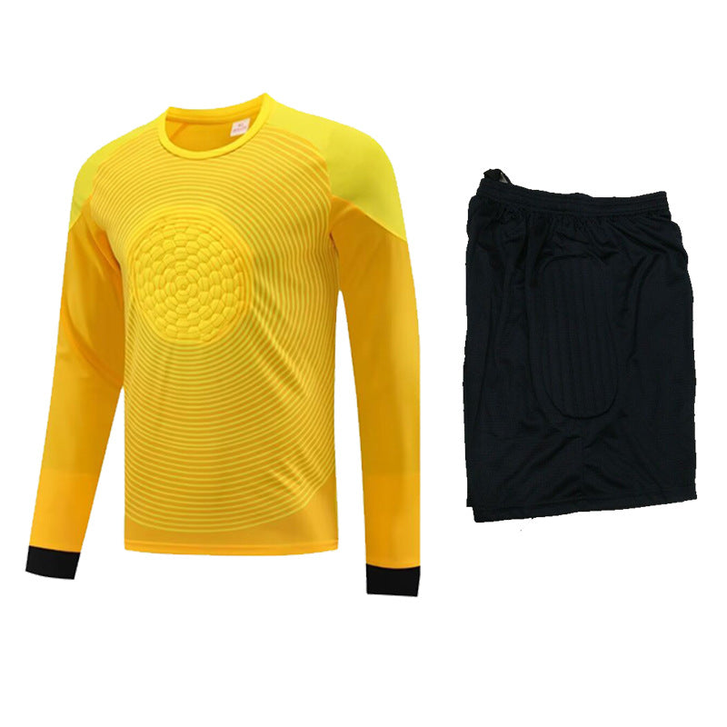 2025 Football Goalkeeper suit Long Sleeve Competition Training Team Uniform Breathable Children's Cross-border Foreign Trade Jersey Printable