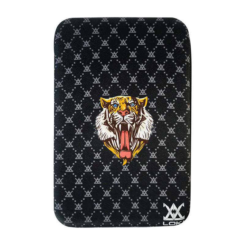 Loki Thor Table Tennis Racket Set Portable Hard Table Tennis Racket Bag Racket Box Large Capacity Square Tiger Head Bag