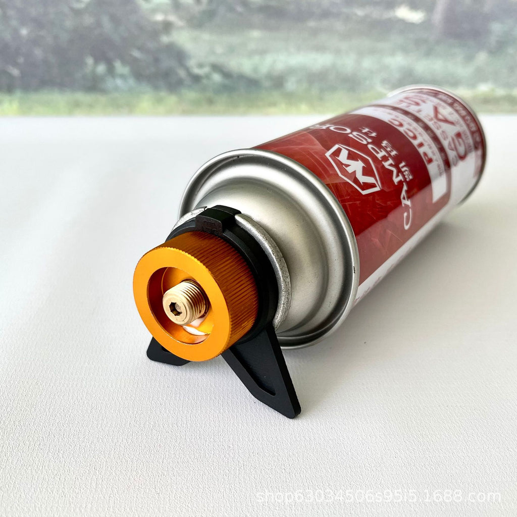 Outdoor multifunctional card furnace adapter butane long gas tank self-locking converter bracket camping stove adapter