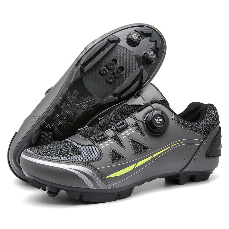 2023 Cross-border New Road Self-locking Riding Shoes Hard Sole Mountain Bike Shoes Power Bicycle Lock Shoes Men's Riding