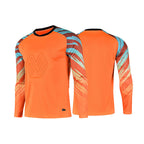 Football Goalkeeper Goalkeeper Uniform Suit Customized Men's Long-Sleeved Sponge Protective Jersey Gate Training Game Uniform Xunling