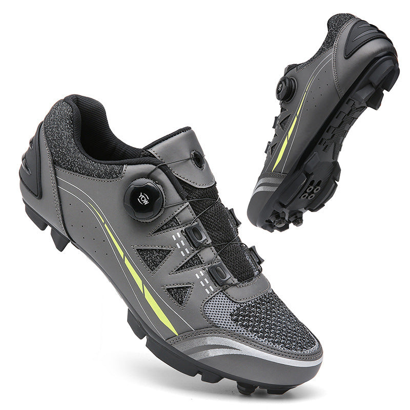 2023 Cross-border New Road Self-locking Riding Shoes Hard Sole Mountain Bike Shoes Power Bicycle Lock Shoes Men's Riding