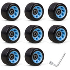 Double-row roller skates wear-resistant carpool four-wheel skates high hardness speed pulley roller skates skateboard universal Pu wheel