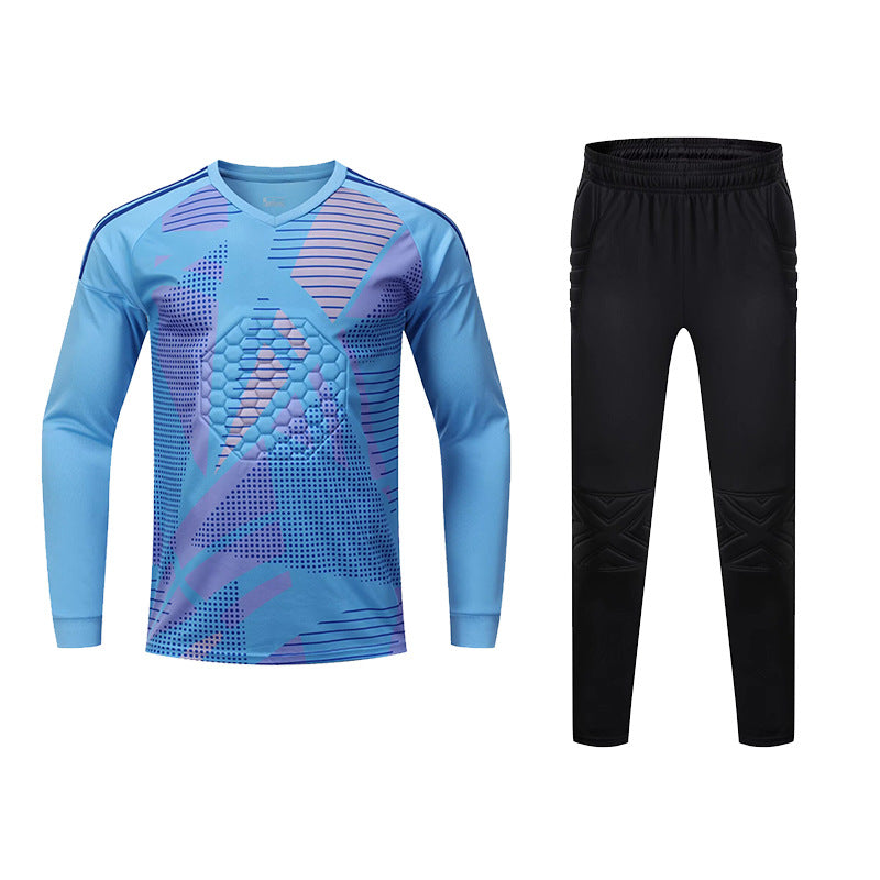 2025 New Football Game Goalkeeper Uniform Cross-Border Foreign Trade Ready-Made Camouflage Children's Men's and Women's
