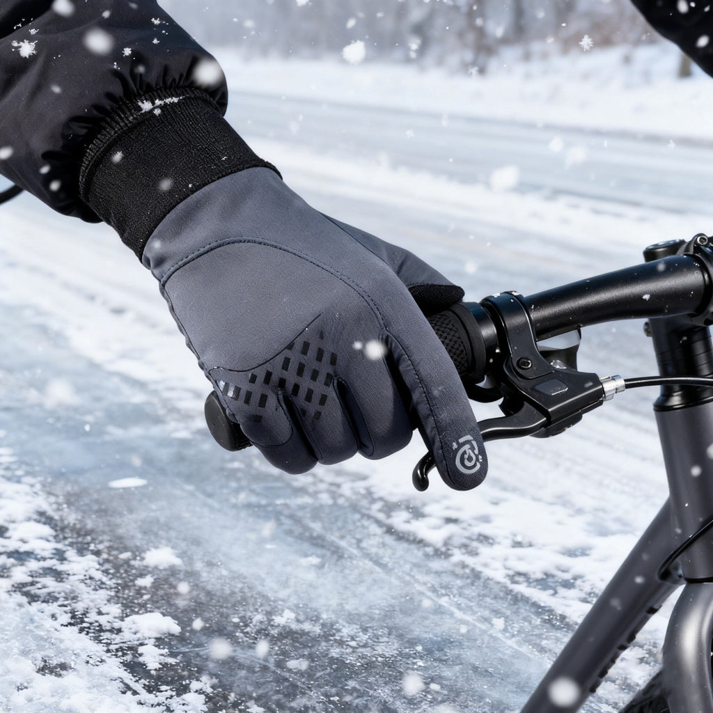 Winter Fleece-Lined Gloves, Windproof, Waterproof, Thickened and Warm, Touchscreen-Compatible, Non-Slip Gloves, Ample Stock, Available for Dropshipping