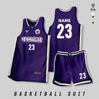 [Zhengxiang Factory] Quick-drying Basketball Suit suit Men's Professional Basketball Competition Suit Team Training Suit Village BA Jersey