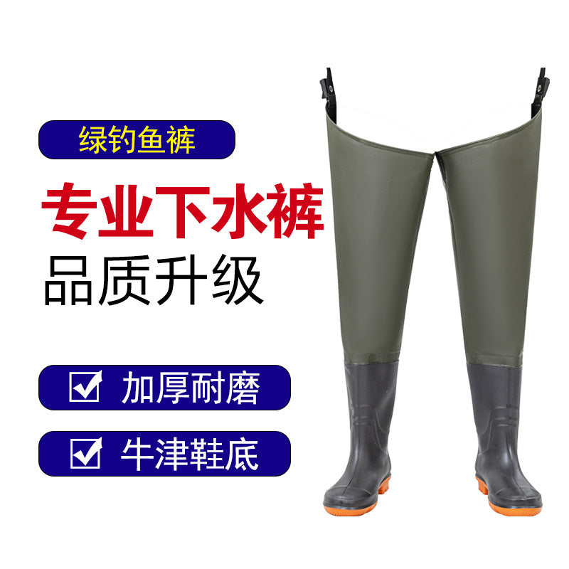 Rice-Planting Shoes, Waterproof Pants, Fishing Pants Manufacturer, Paddy Boots, Over-The-Knee Rice-Planting Boots, Mid-Tube, Lightweight, Thickeneded Tbottomon Soles