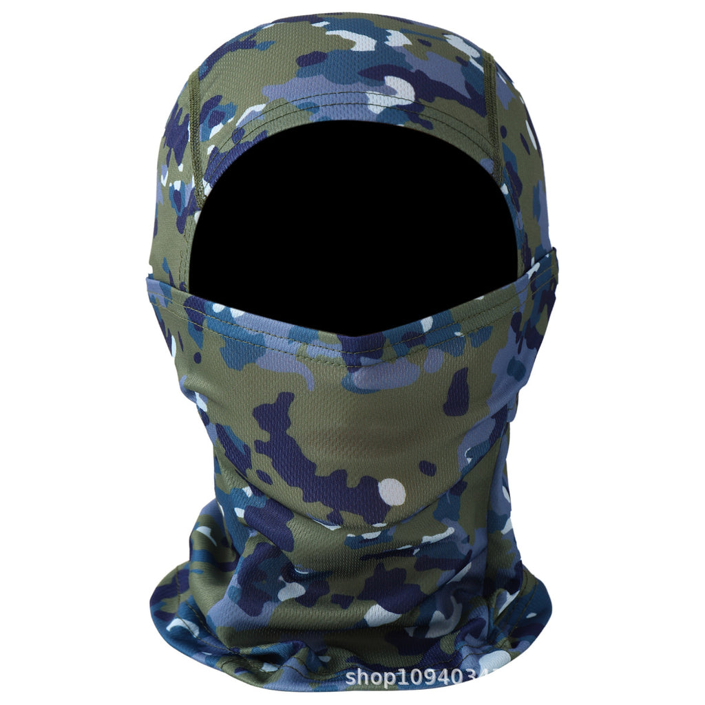 New cross-border motorcycle headgear outdoor dustproof sun riding mask balaclava cap summer tactical camouflage