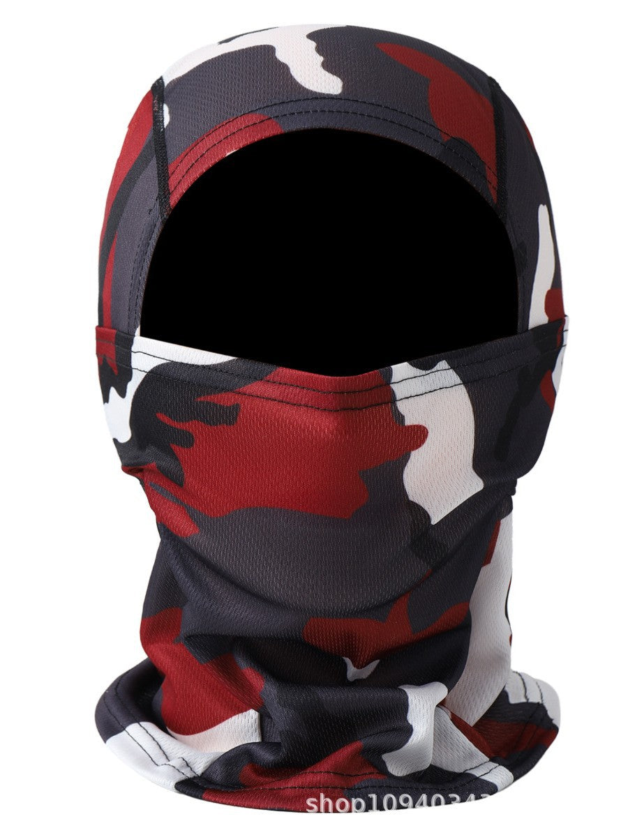 New cross-border motorcycle headgear outdoor dustproof sun riding mask balaclava cap summer tactical camouflage