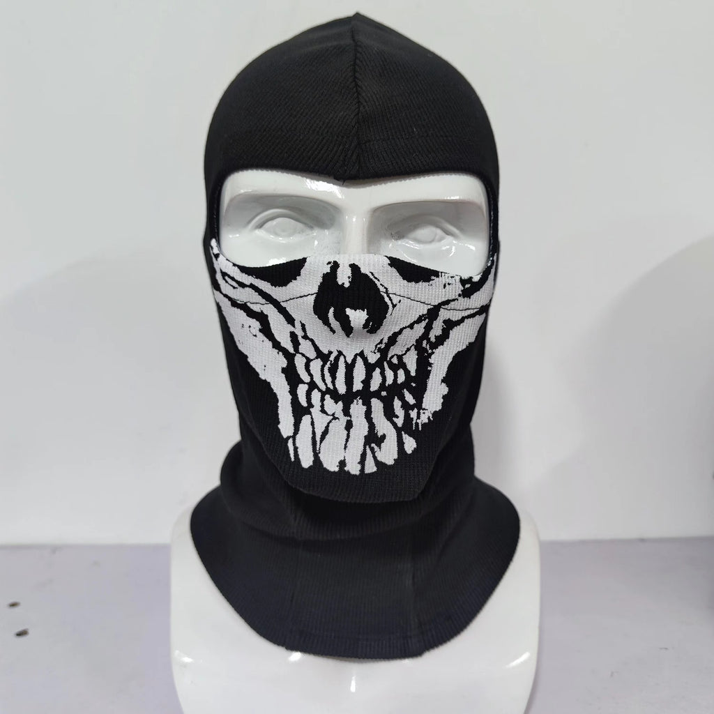 Cross-border manufacturers Halloween cs headgear call of duty personality ghost headgear windproof warm riding headgear mask