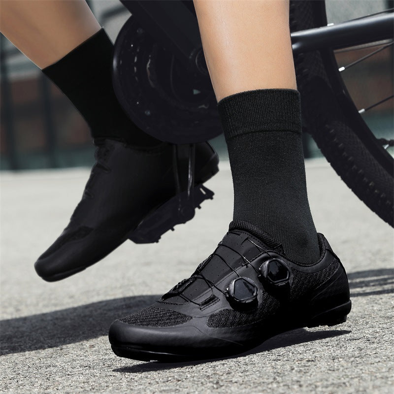 Cross-Border Foreign Trade Summer Breathable Mesh Cycling Shoes Cycling Shoes for Men and Women Road Bike Lock Shoes Bicycle Lock-Free Shoes