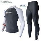 Sun Protection Swimsuit Men's Surfing Suit Split Quick-Drying Tight Jellyfish Suit Snorkeling Suit Wetsuit Full Body Long-Sleeved Trousers