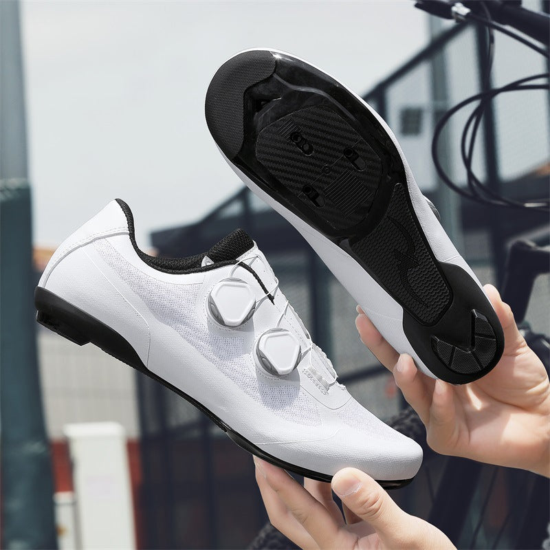 Cross-Border Foreign Trade Summer Breathable Mesh Cycling Shoes Cycling Shoes for Men and Women Road Bike Lock Shoes Bicycle Lock-Free Shoes