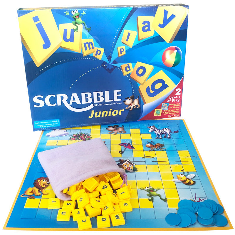 Children's English Chess English Alphabet Scrabble Girl Primary School Student Textbook Multiplayer Desktop Game Parent-Child Interactive Toy