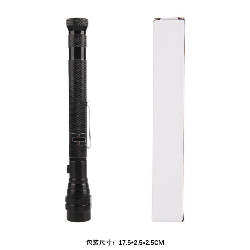 3 lamp pickup strong magnetic iron absorption tensile steel pipe metal hose arbitrary bending LED multi-function work flashlight