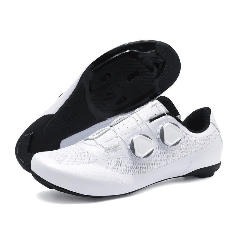 2025 New Summer Bag-Soled Road Bike Lock Shoe Set for Men Breathable Seamless Lock-Free Cycling Shoes Nylon Hard Sole