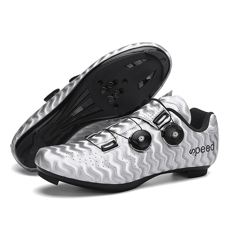 Factory direct road race outdoor cycling shoes double rotating buckle plus size foreign trade lock cycling shoes