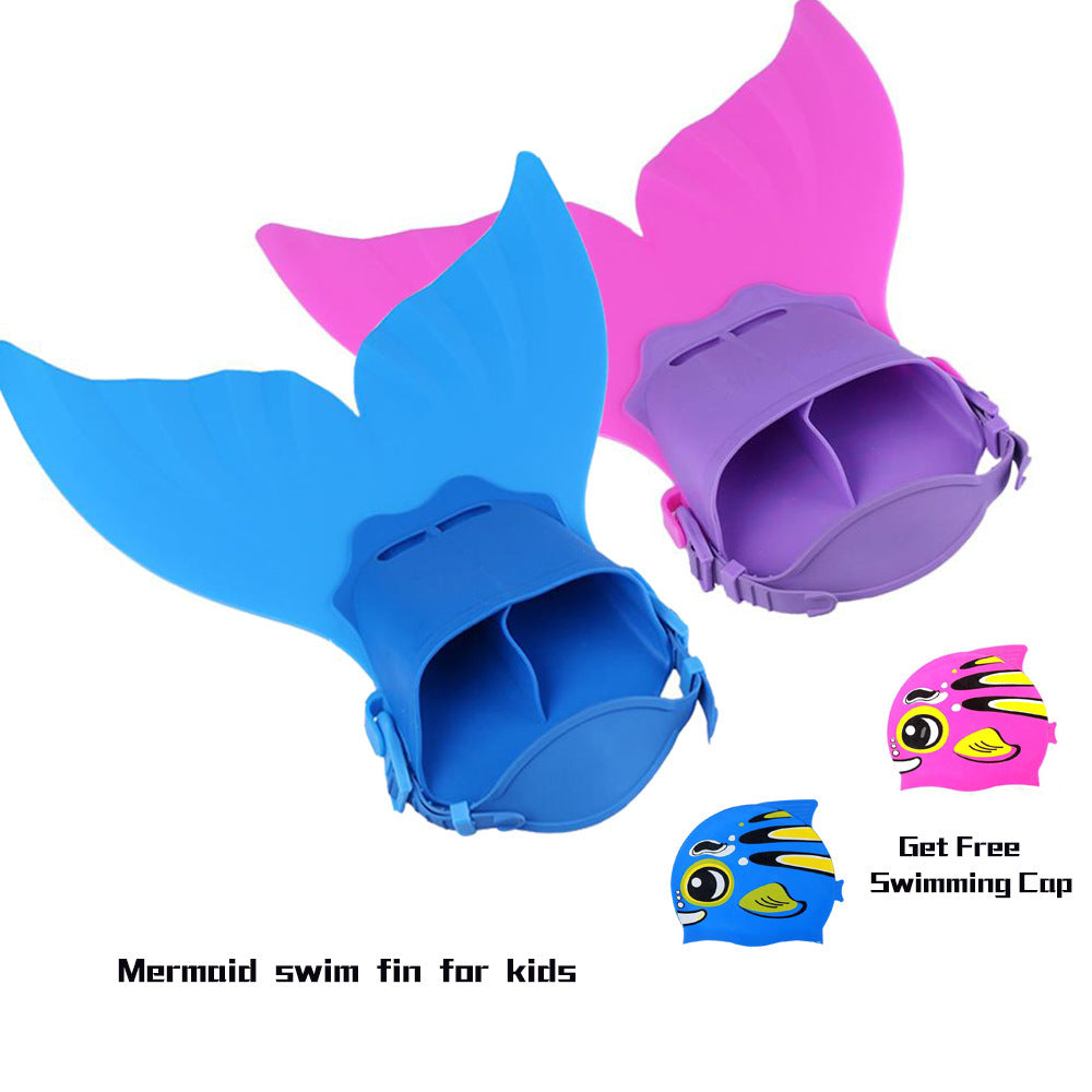 Factory direct supply Net Red new single flippers adult children flippers mermaid conjoined flippers swimming equipment