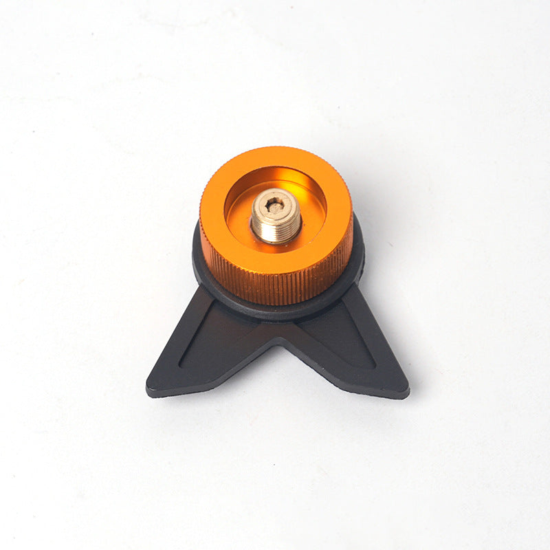 Outdoor multifunctional card furnace adapter butane long gas tank self-locking converter bracket camping stove adapter