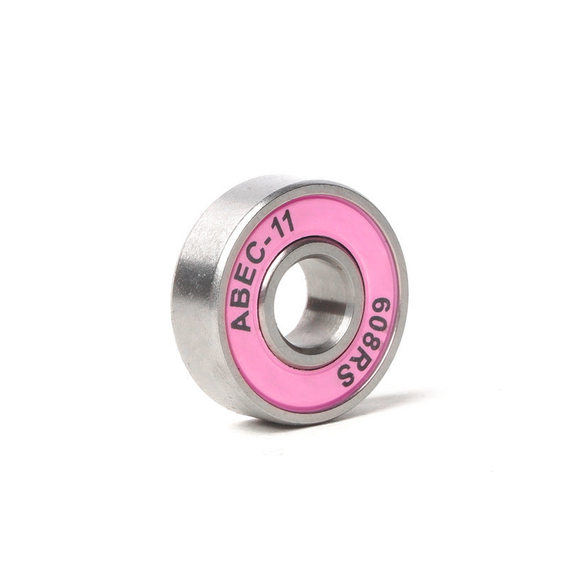 Double row skate wheels 608RS bearing silent skateboard roller skates universal chrome steel high speed color roller