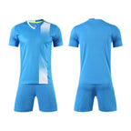 Football Uniform Suit Men's Training Team Uniform Summer Short-sleeved Quick-drying Breathable Football Game Jersey Suit Printed Number