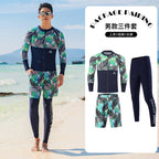 Diving suit women's new couple anti-DDoS swimsuit split long-sleeved trousers quick-drying surfing snorkeling suit jellyfish suit men