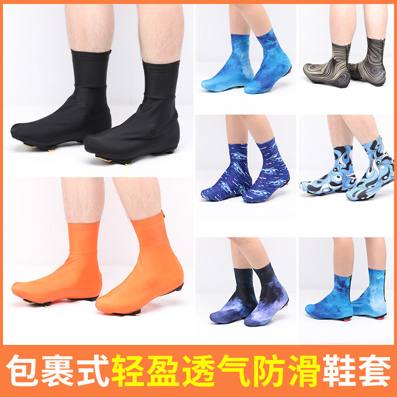 Xintown Solid Color Cycling Shoe Covers Lightweight Dustproof and Stain-Resistant Cycling Outdoor Sports Shoe Covers Bicycle Apparel