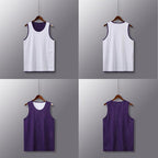 Double-sided basketball jersey custom one-piece jacket double-sided sports vest running loose sleeveless team uniform printing custom