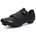 Cross-Border Locking Cycling Shoes, Hard-Soled Mountain Road Bike Locking Shoes, Pure Black Power-Assisted Cycling Shoes, Cycling Sports Shoes