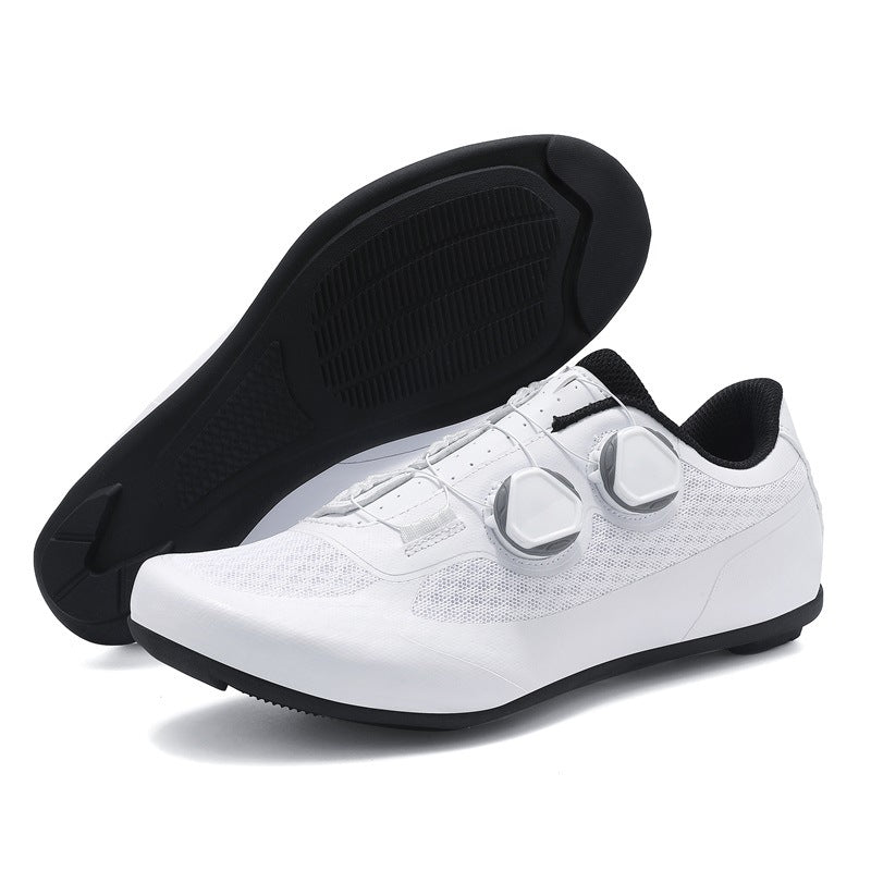 2025 New Summer Bag-Soled Road Bike Lock Shoe Set for Men Breathable Seamless Lock-Free Cycling Shoes Nylon Hard Sole