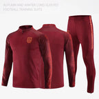 Football Training Clothing suit Men's Jersey Long Sleeve Winter Competition Team Clothing Adult Children's Jersey appearance uniform Football uniform