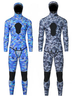 Split Diving Suit 3mm Deep Snorkeling Swimming Long Sleeve Cold-proof Warm Elastic Surf Fishing Jellyfish Suit Fish Hunting Suit