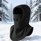 Double-Button Warm Windproof Face Mask Winter Cold-Proof and Frost-Proof Headgear Face Protection Skiing Cycling Neck Warmer Fleece-Lined Thickened for Warmth