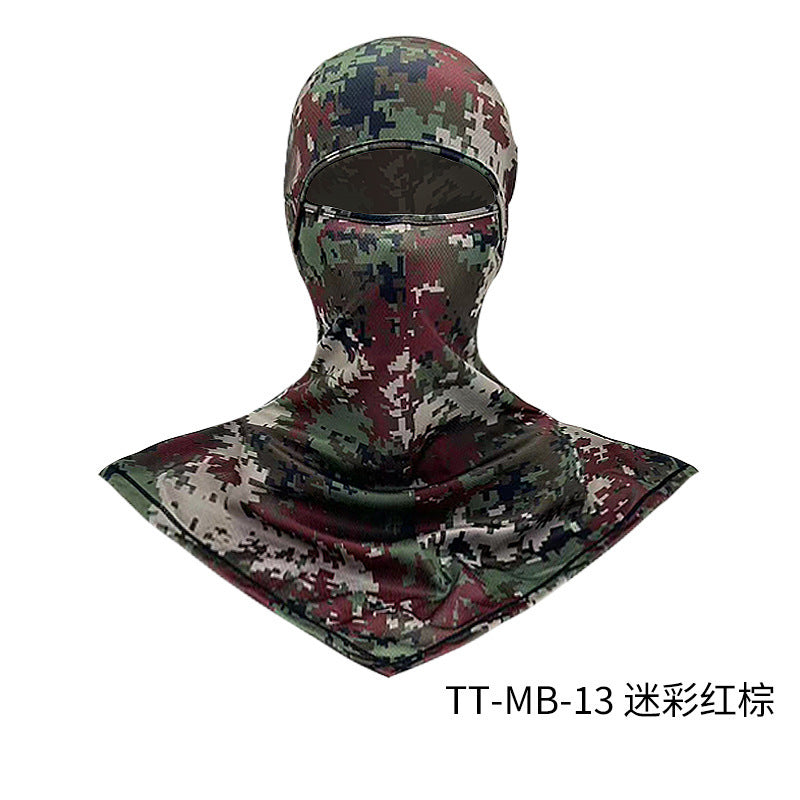 Summer Fishing Full Face Sun Protection Mask Outdoor Dustproof and Anti-Uv Hood Breathable Quick-Drying Sweat-Absorbent Cycling Hood