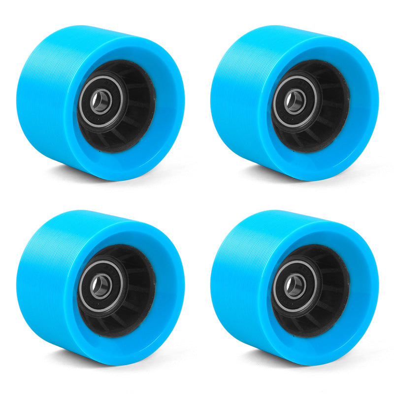 Double-row roller skates wear-resistant carpool four-wheel skates high hardness speed pulley roller skates skateboard universal Pu wheel