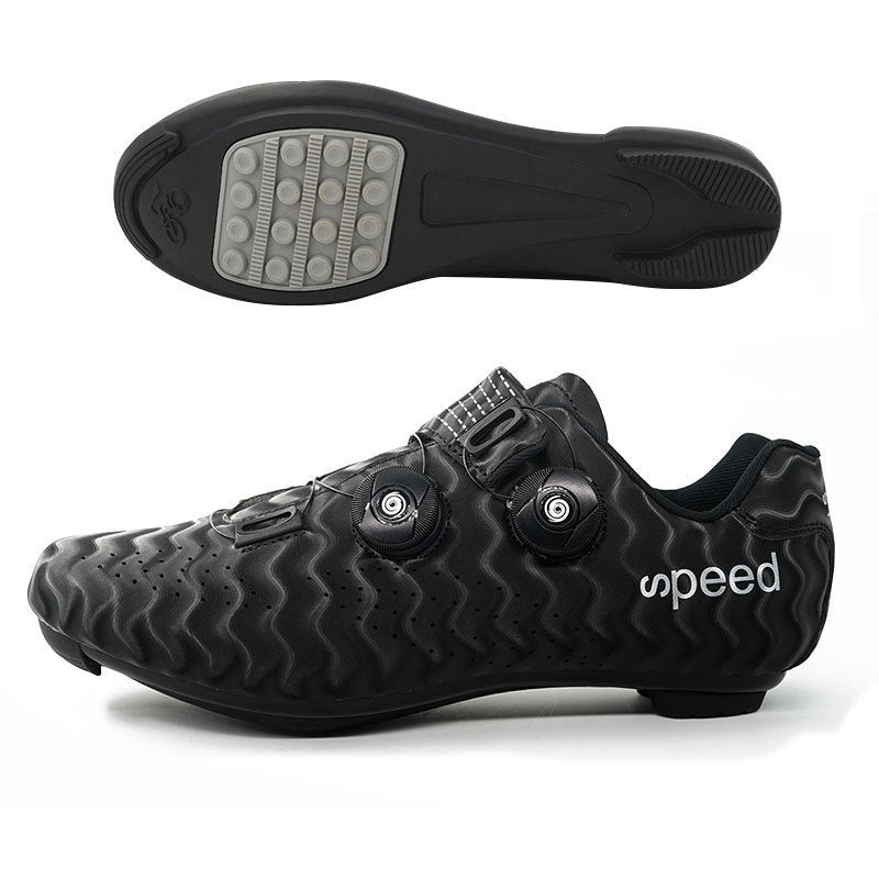 Factory direct road race outdoor cycling shoes double rotating buckle plus size foreign trade lock cycling shoes