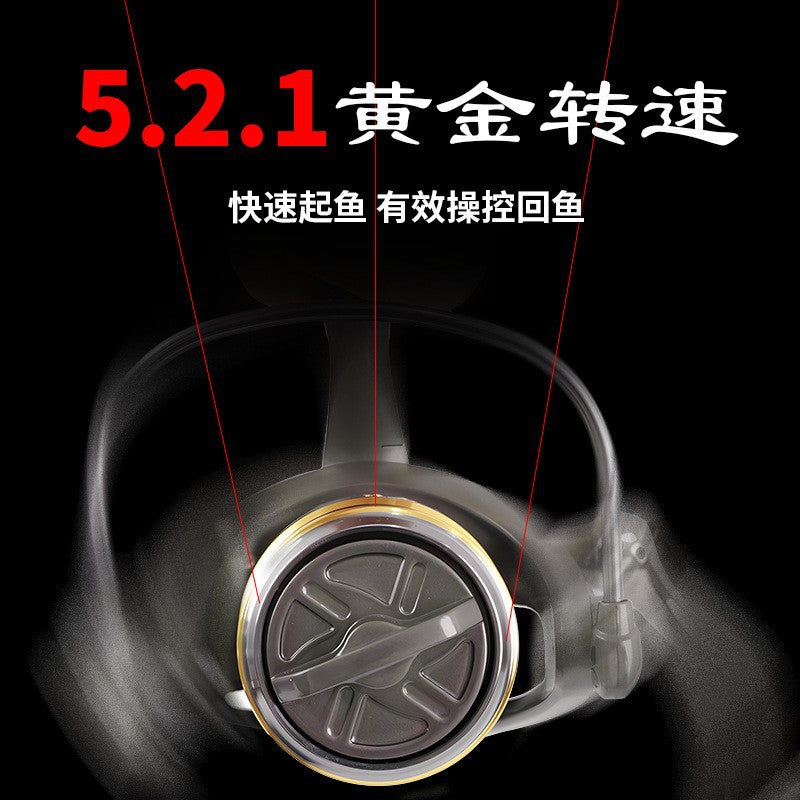 Cross-Border Manufacturer All-Metal Fishing Reel Spinning Reel Fishing Line Reel Lure Reel Spinning Reel Special Long-Distance Casting Spinning Reel