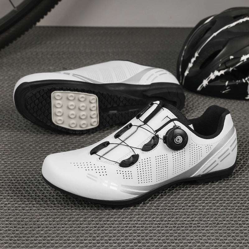 2025 New Road Bike Lock Shoe Set Hard-Soled Bicycle Shoes Lockless Cycling Shoes Power-Assisted Mountain Bike Lock Shoes for Men