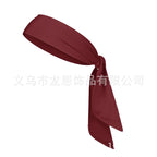 Men's and Women's Sports Hair Band Sweat Absorbent Headband Breathable Quick-drying Hair Band Solid Color Tennis Headband Strap Pirate Headband
