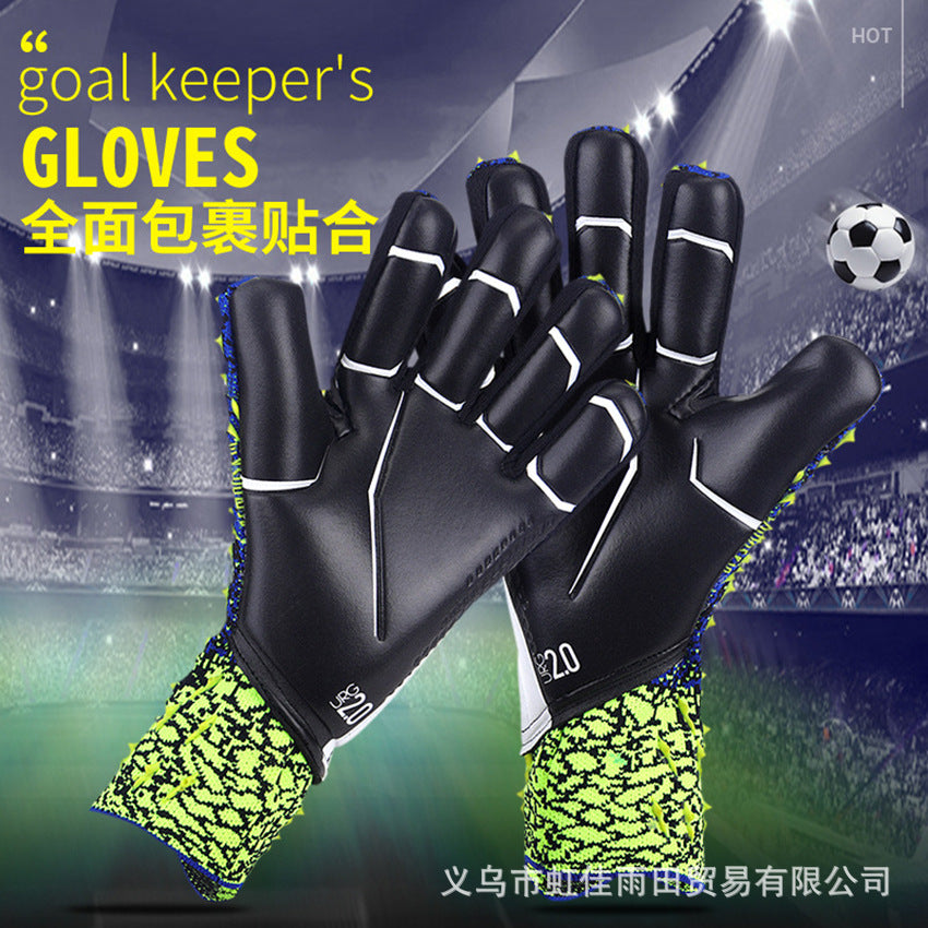 Goalkeeper Gloves Football Player Professional Gloves Children Adult Goalkeeper Gloves Wear-Resistant Non-Slip Breathable Wholesale