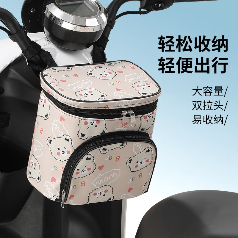 Electric car hanging bag battery car front hanging bag bicycle trolley universal storage bag large capacity storage artifact