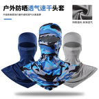 Summer Fishing Full Face Sun Protection Mask Outdoor Dustproof and Anti-Uv Hood Breathable Quick-Drying Sweat-Absorbent Cycling Hood