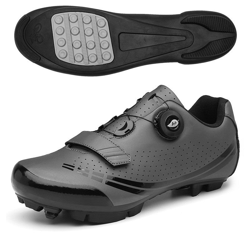 New Lockable Cycling Shoes Single-Lock Shoes for Men and Women Road Bicycle Power-Assisted Shoes Hard-Soled Mountain Biking Rubber Soles