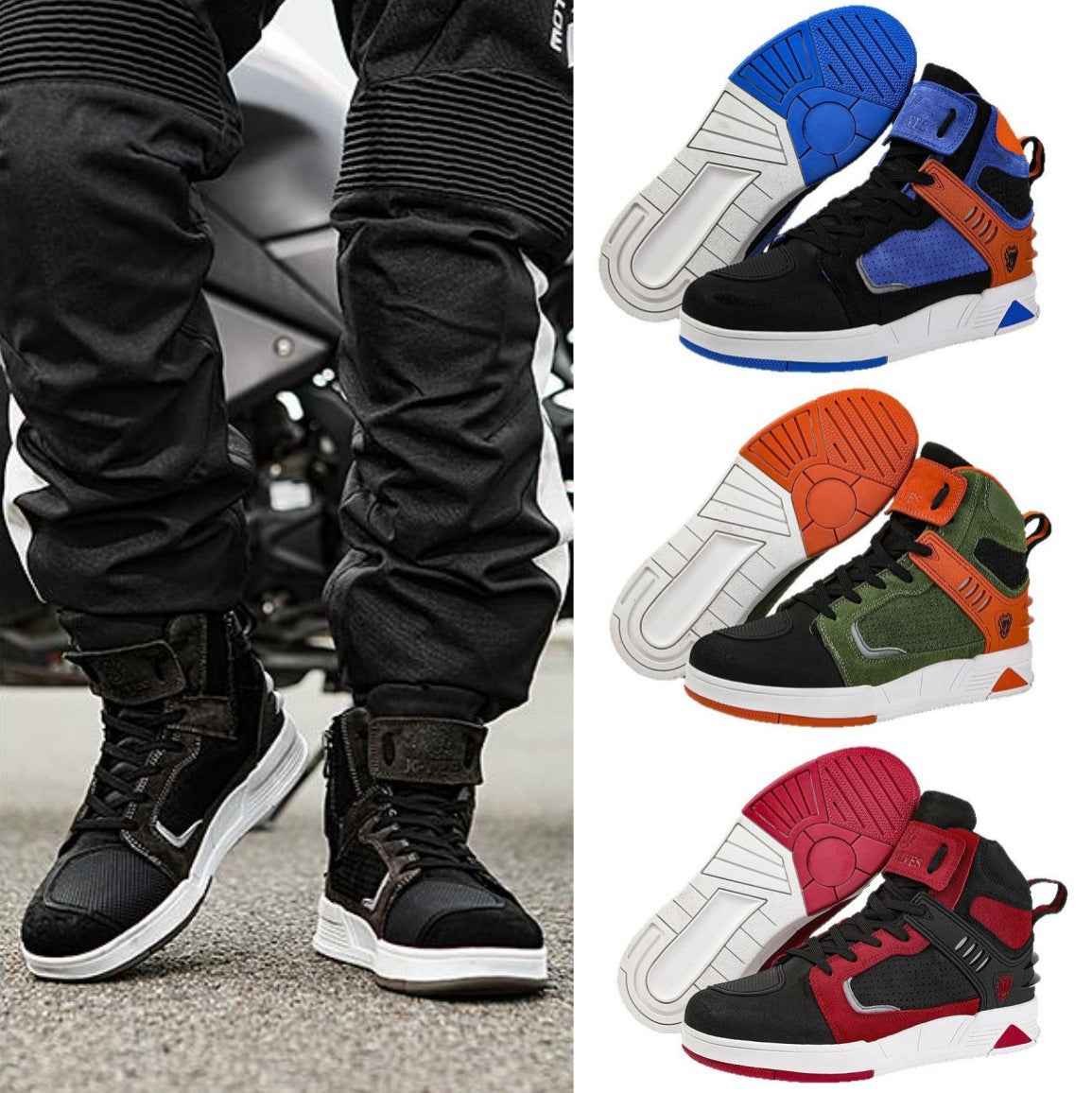 Cross-border new motorcycle shoes motorcycle shoes lovers four seasons off-road motorcycle boots racing short boots motorcycle travel equipment